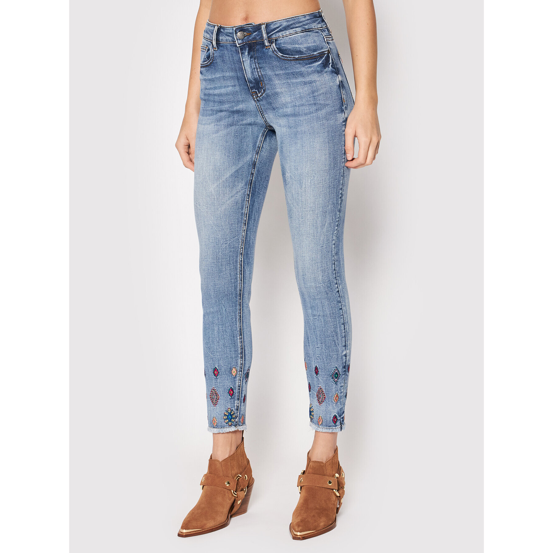 Desigual Farmer Mia 21WWDD22 Kék Skinny Fit - Pepit.hu