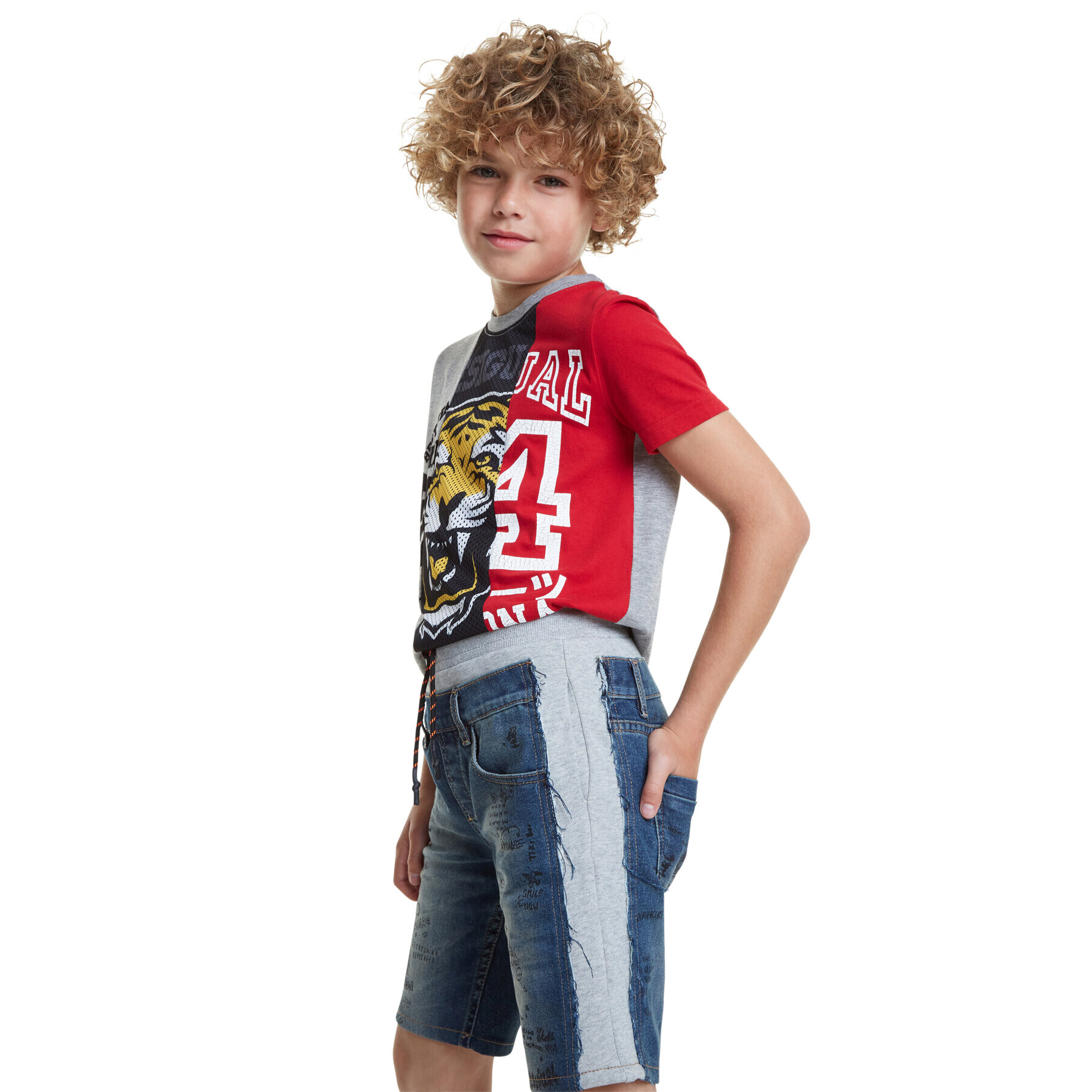 Desigual Farmer rövidnadrág Ortiz 20SBDD03 Kék Regular Fit - Pepit.hu