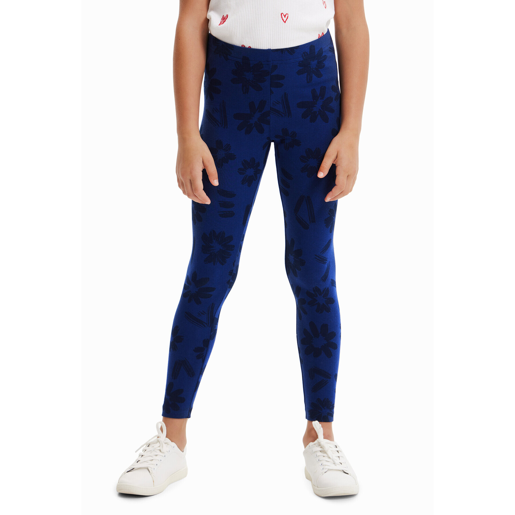 Desigual Leggings 23SGKK01 Sötétkék Slim Fit - Pepit.hu