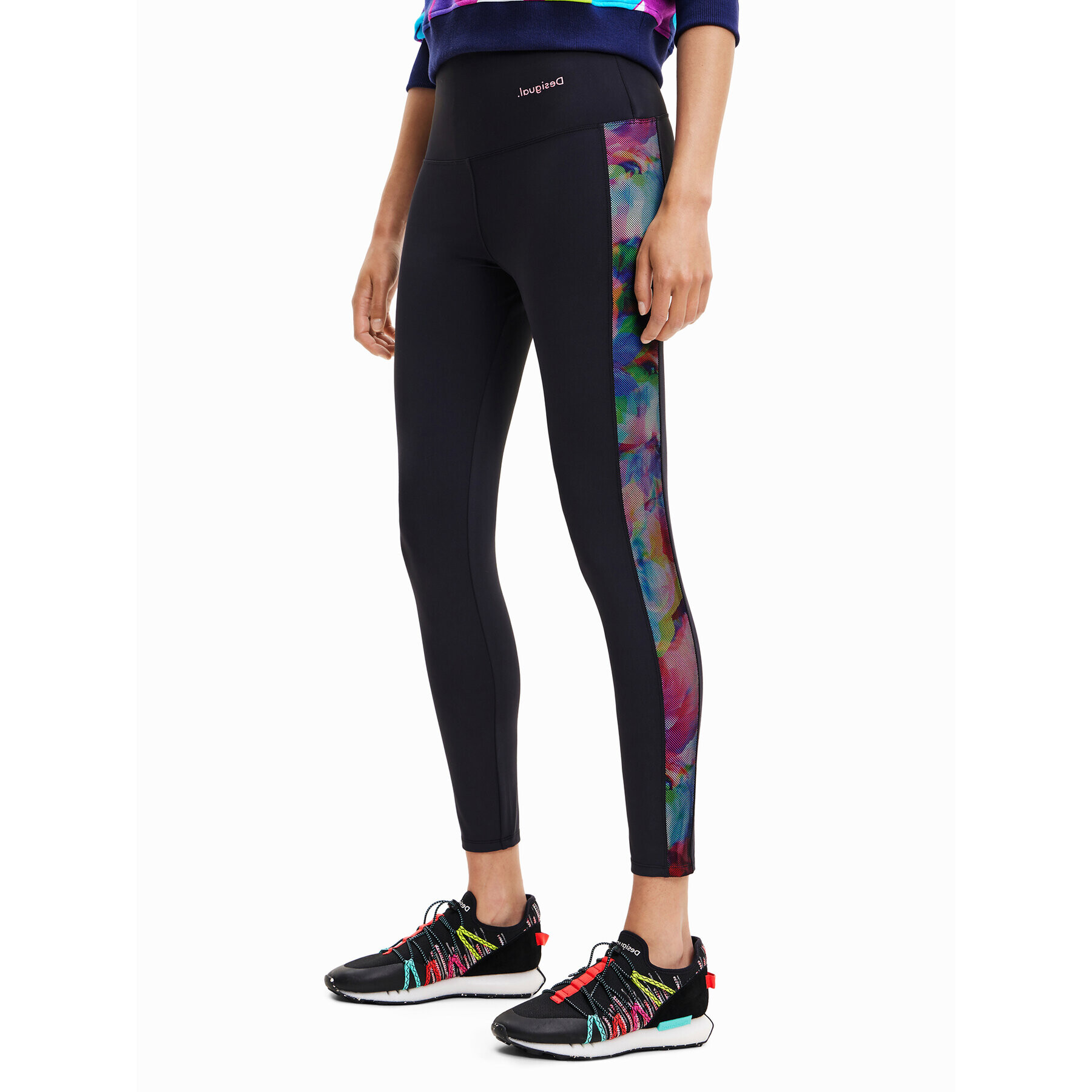 Desigual Leggings 23SWKK03 Fekete Slim Fit - Pepit.hu