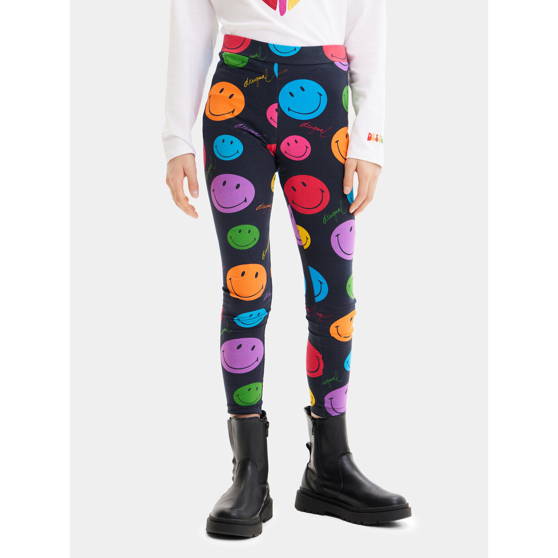 Desigual Leggings 23WGKK02 Fekete Regular Fit - Pepit.hu