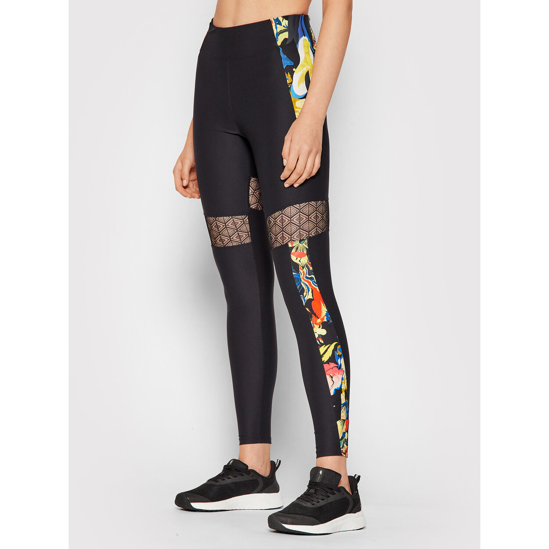 Desigual Leggings MONSIEUR CHRISTIAN LACROIX Calix 21WWKK20 Fekete Slim Fit - Pepit.hu