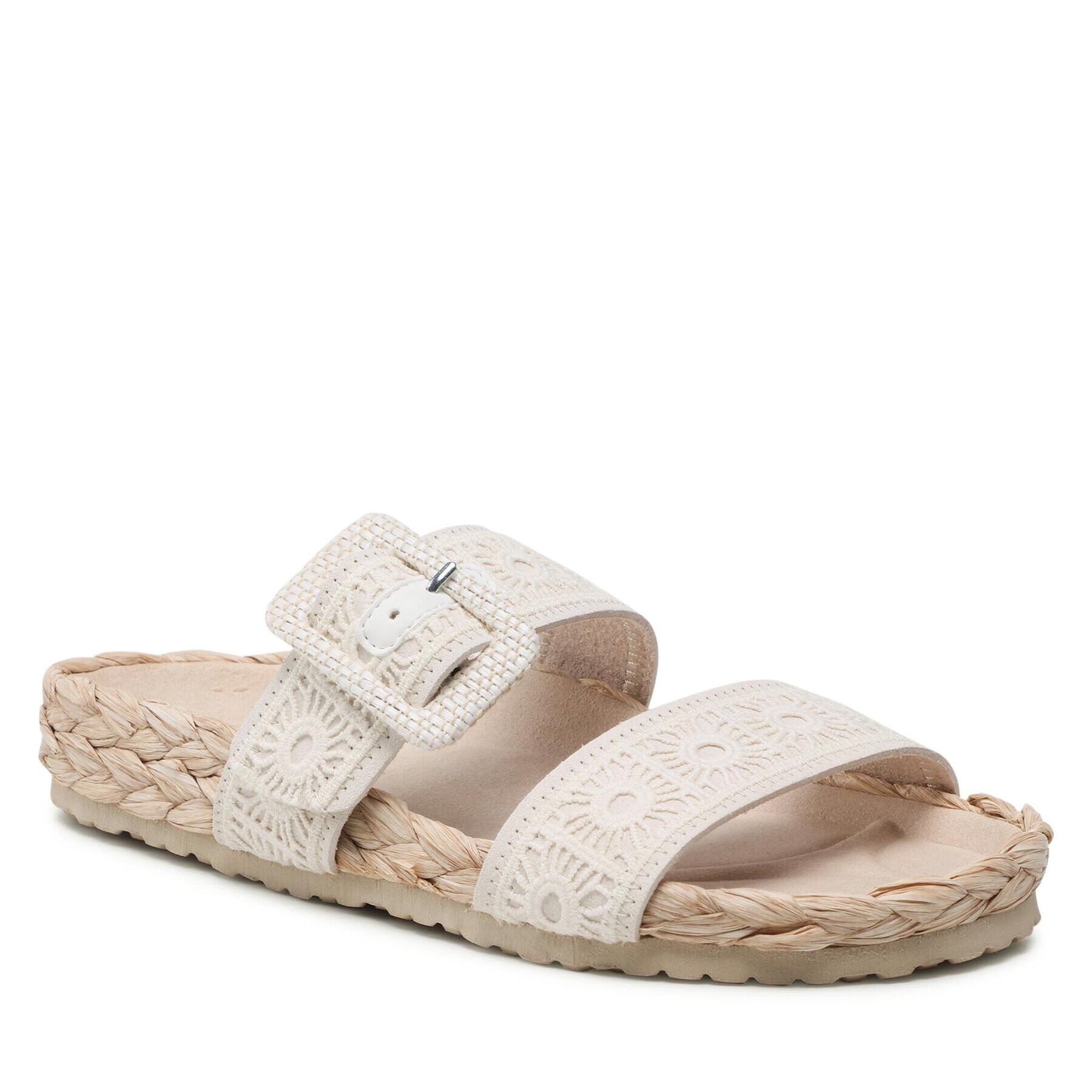 Desigual Papucs Aries Crochet 22SSHA05 Bézs - Pepit.hu