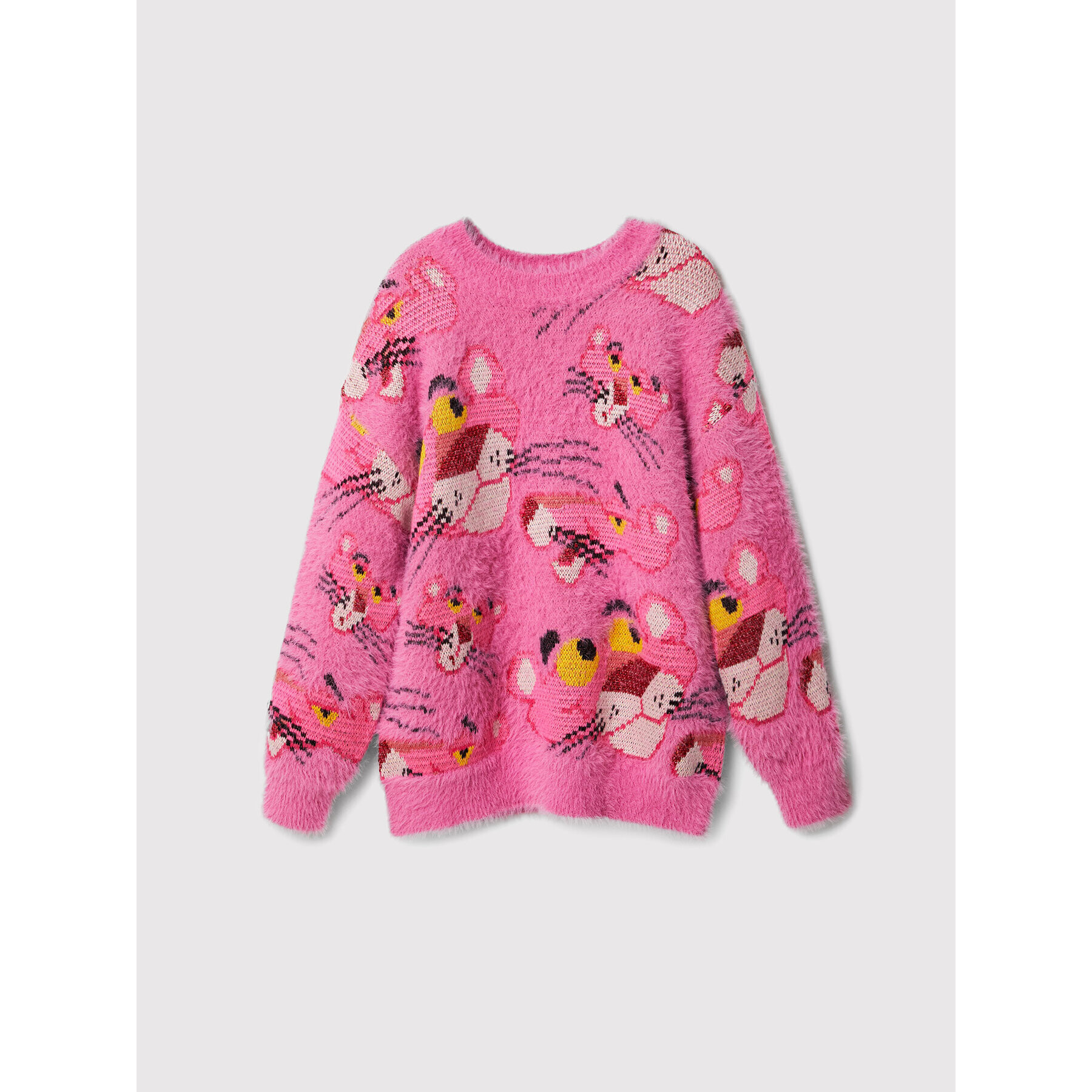 Desigual Sweater Pink Panther 22WGJF09 Rózsaszín Regular Fit - Pepit.hu