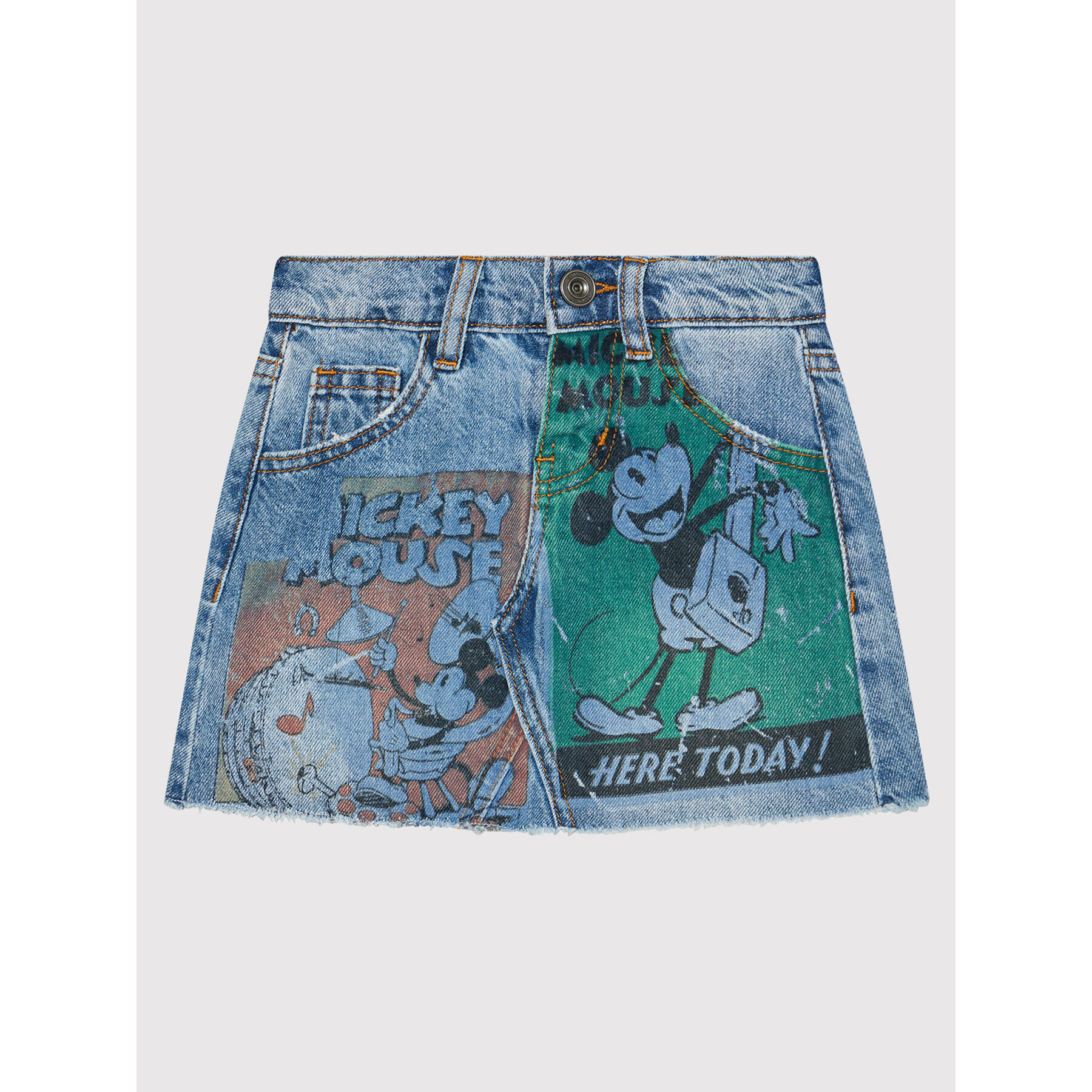 Desigual Szoknya DISNEY Vintage Mickey 21WGFD02 Sötétkék Regular Fit - Pepit.hu