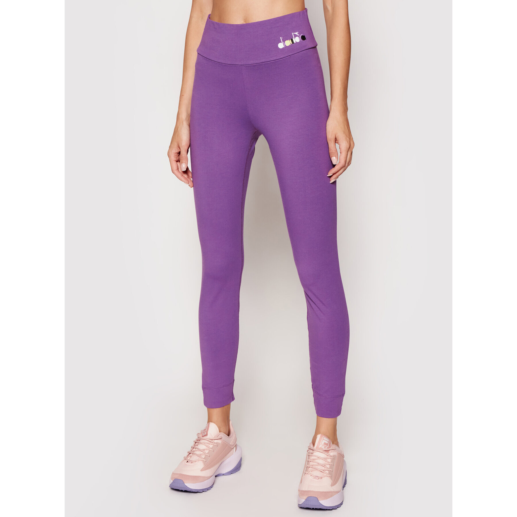 Diadora Leggings Spotlight 102.177101 Lila Slim Fit - Pepit.hu