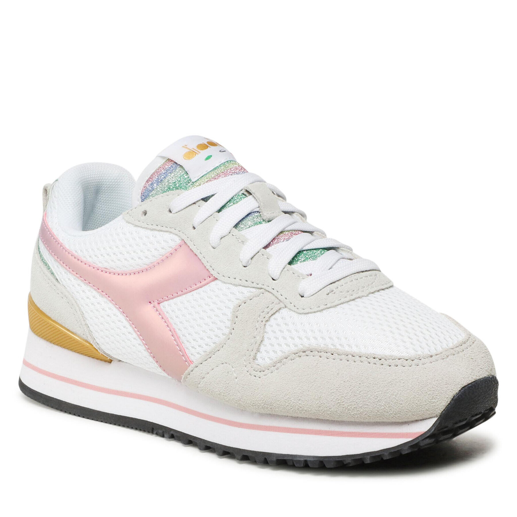 Diadora Sportcipő Olympia Platform Glitter Rainbow Wn 101.178330 01 C3113 Fehér - Pepit.hu