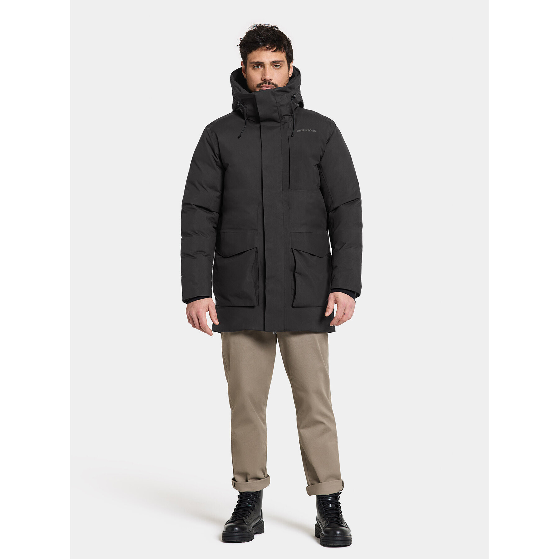 Didriksons Parka Akilles Usx Parka 504913 Fekete Regular Fit - Pepit.hu