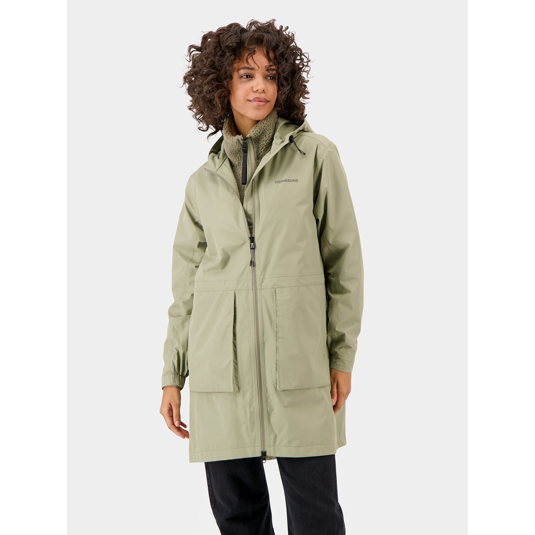 Didriksons Parka Bella 504648 Zöld Regular Fit - Pepit.hu