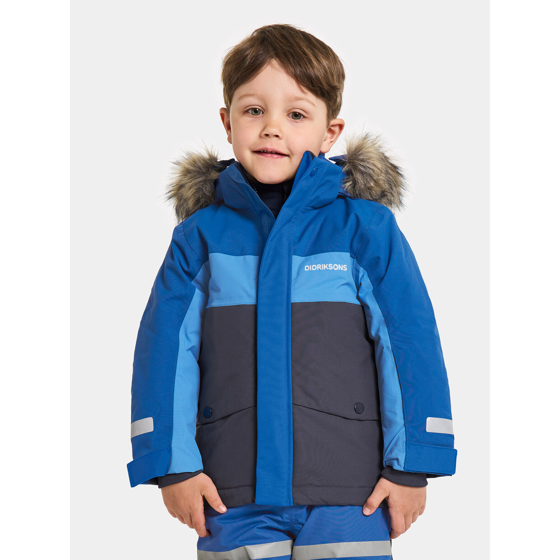 Didriksons Parka Bjärven Kids Parka 2 504898 Kék - Pepit.hu