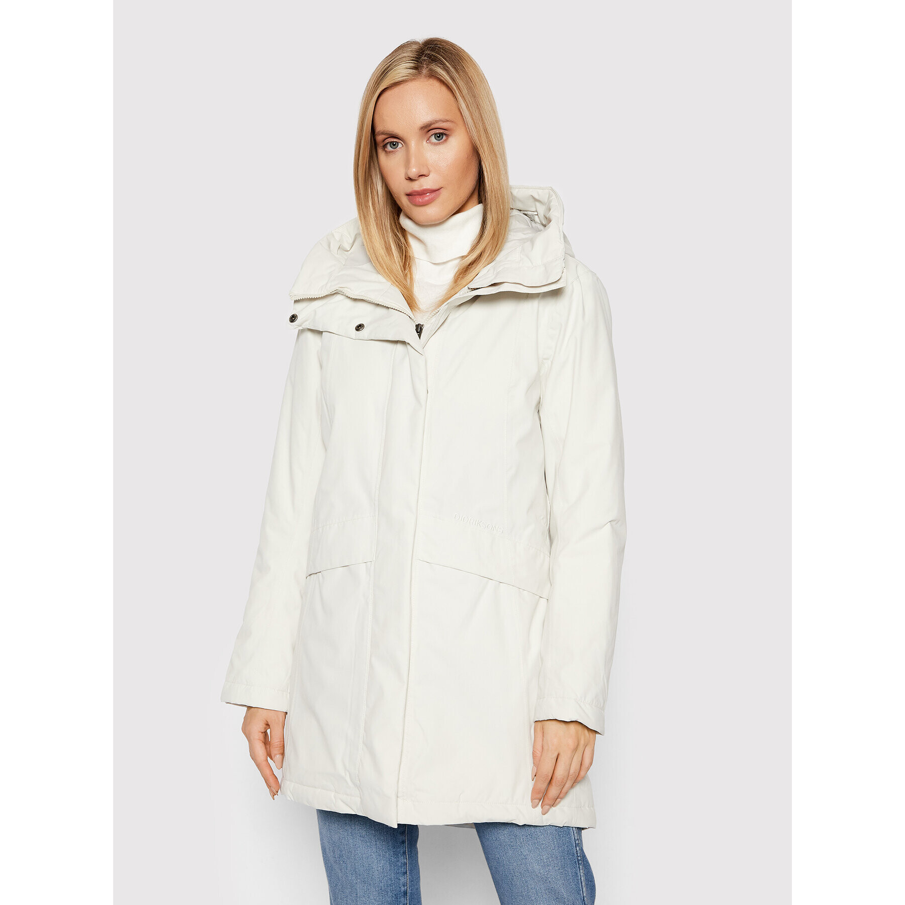 Didriksons Parka Cajsa 503908 Bézs Regular Fit - Pepit.hu