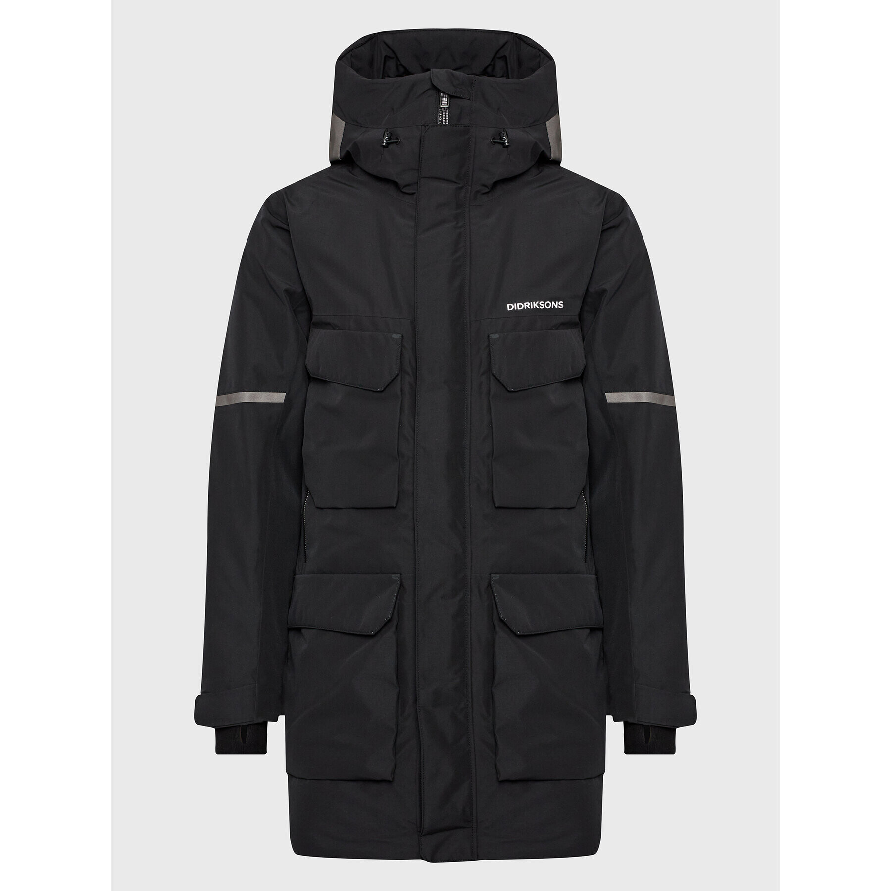 Didriksons Parka Drew 504252 Fekete Regular Fit - Pepit.hu