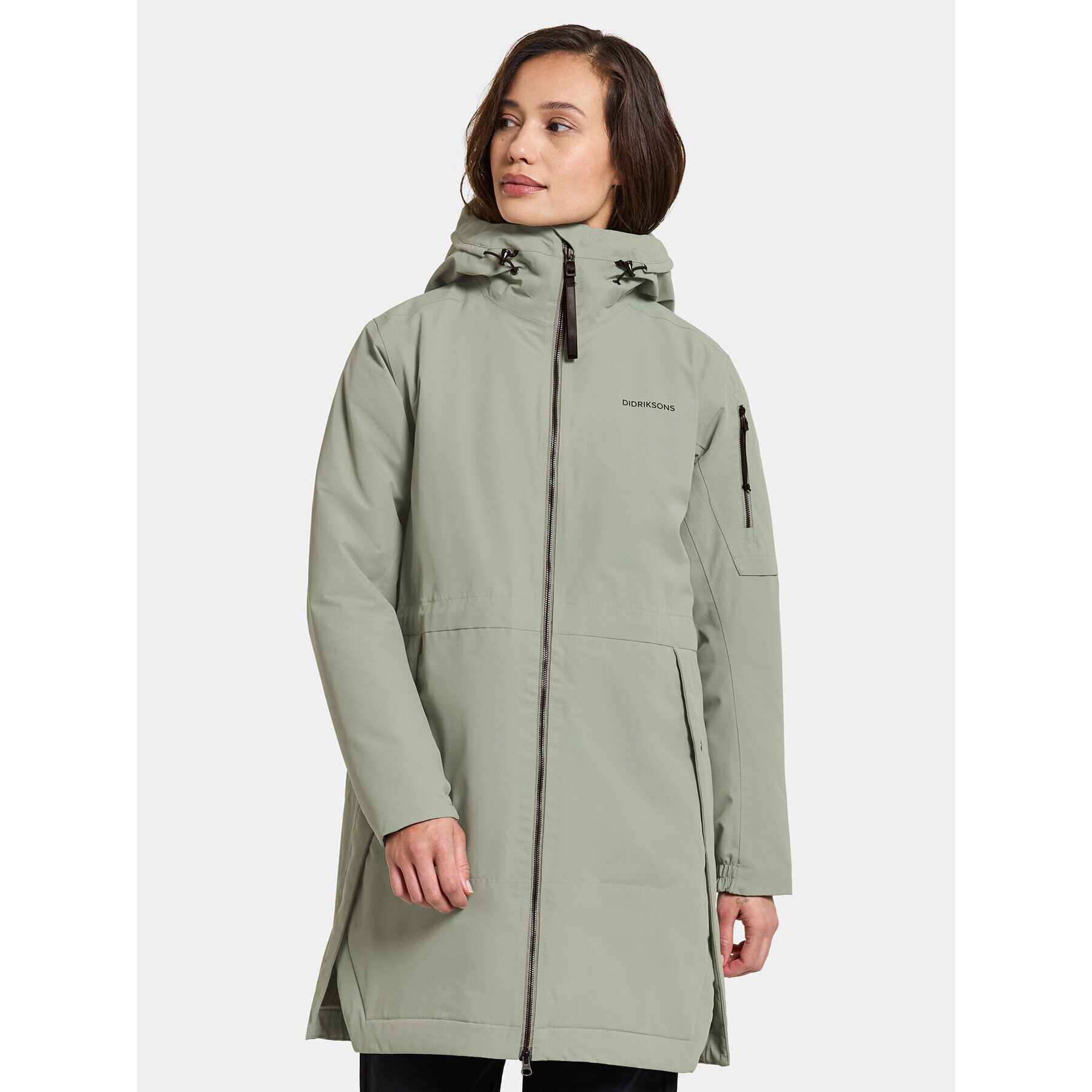 Didriksons Parka Ella Wns Parka 2 504835 Zöld Regular Fit - Pepit.hu