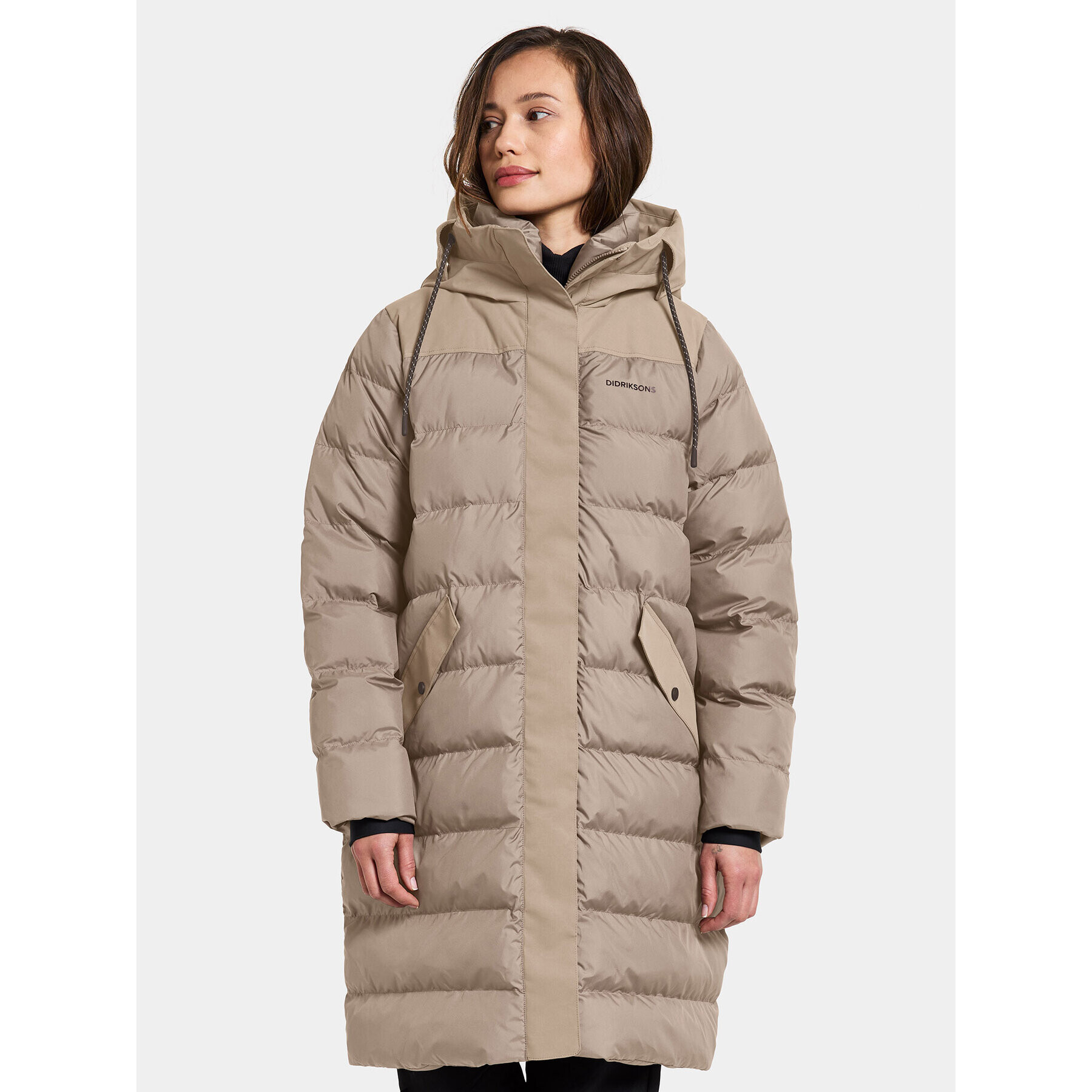 Didriksons Parka Fay Wns Parka 504524 Bézs Regular Fit - Pepit.hu