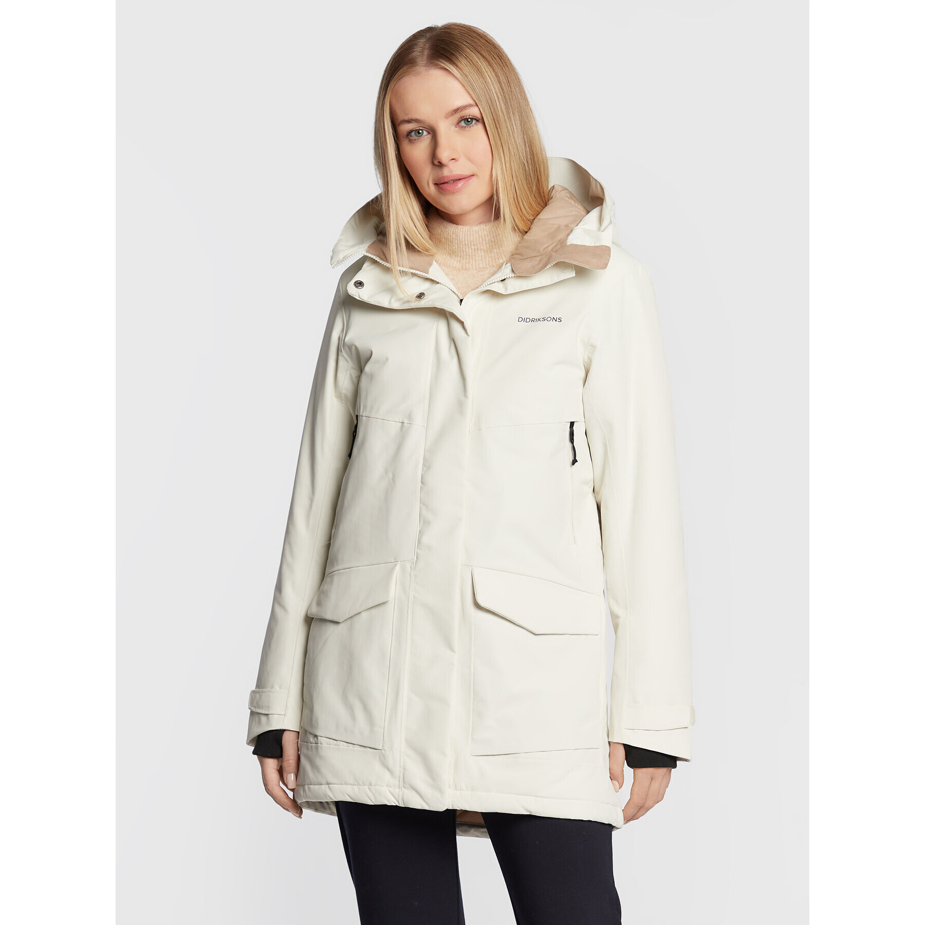 Didriksons Parka Frida 504302 Bézs Regular Fit - Pepit.hu