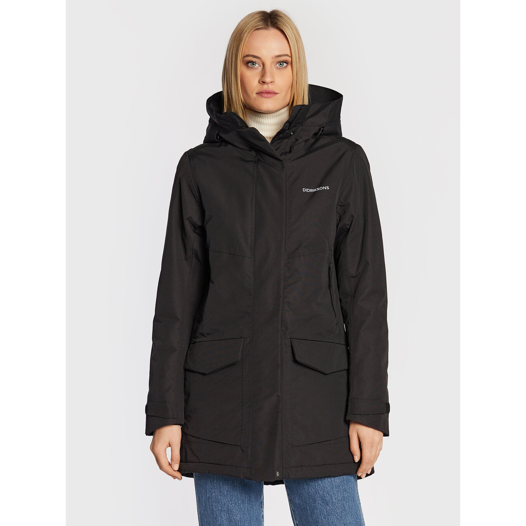 Didriksons Parka Frida 504302 Fekete Regular Fit - Pepit.hu