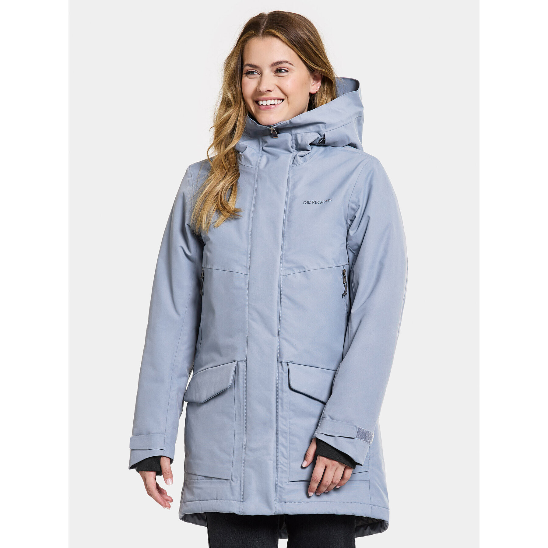 Didriksons Parka Frida Wns Parka 7 504815 Kék Regular Fit - Pepit.hu