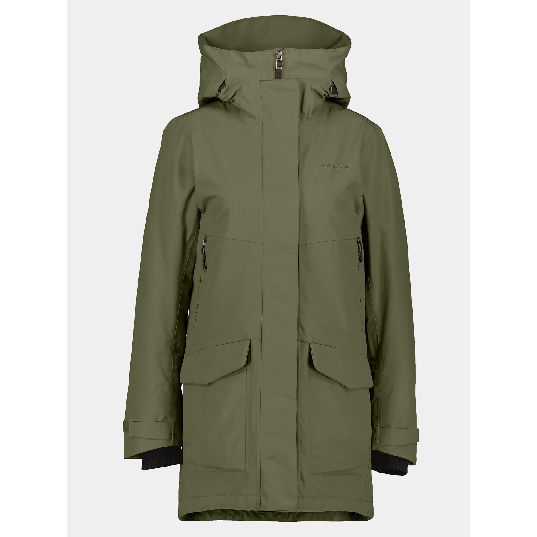 Didriksons Parka Frida Wns Parka 7 504815 Zöld Regular Fit - Pepit.hu