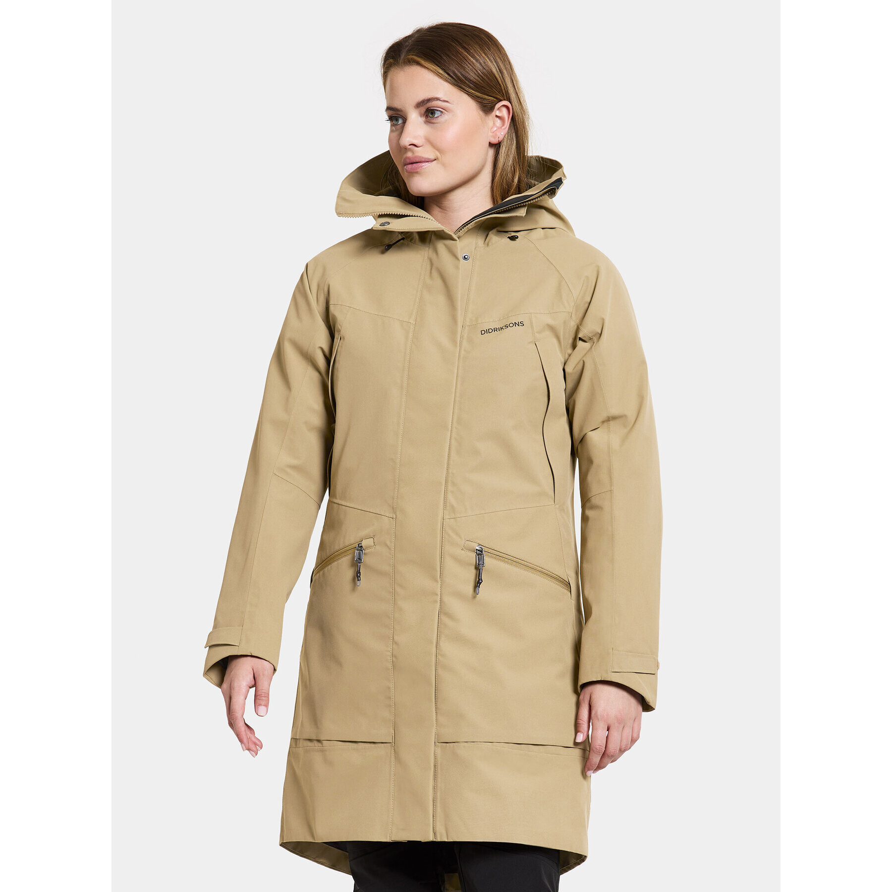 Didriksons Parka Ilma Wns Parka 8 504813 Bézs Regular Fit - Pepit.hu