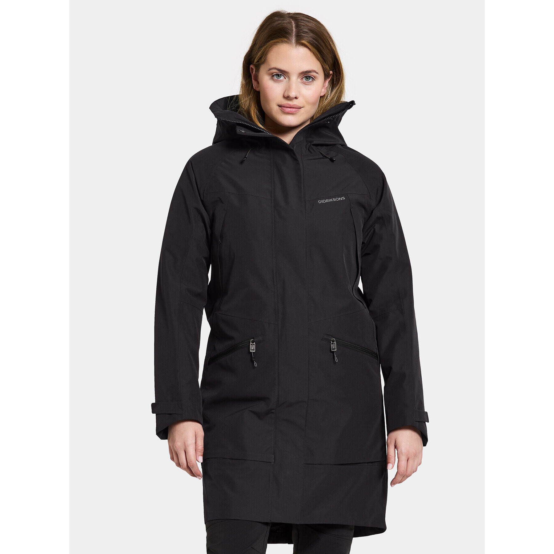 Didriksons Parka Ilma Wns Parka 8 504813 Fekete Regular Fit - Pepit.hu