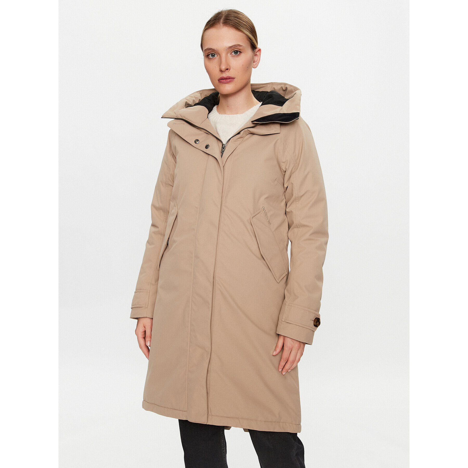 Didriksons Parka Luna 504379 Bézs Regular Fit - Pepit.hu