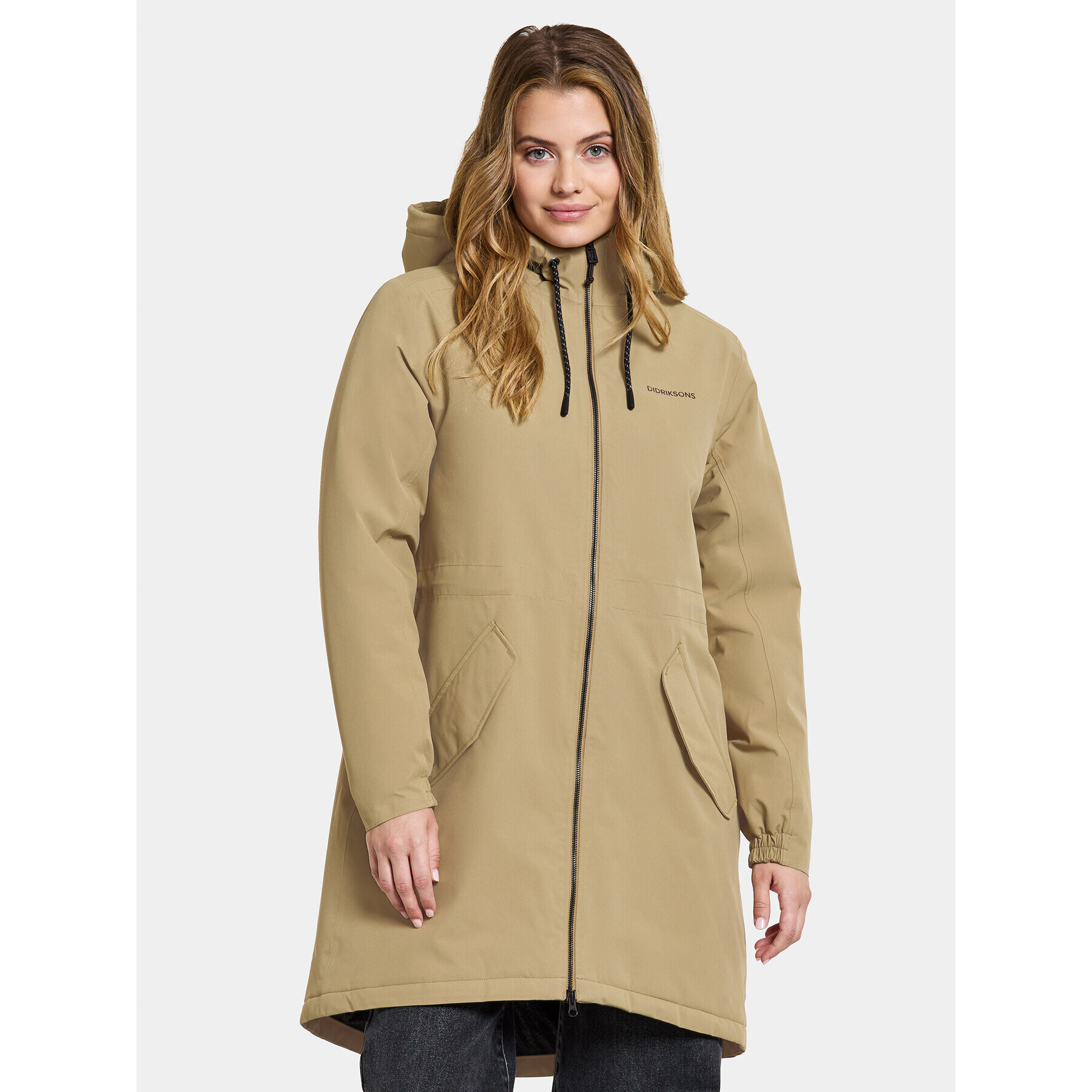 Didriksons Parka Marta-Lisa Wns Prk 2 504823 Bézs Regular Fit - Pepit.hu