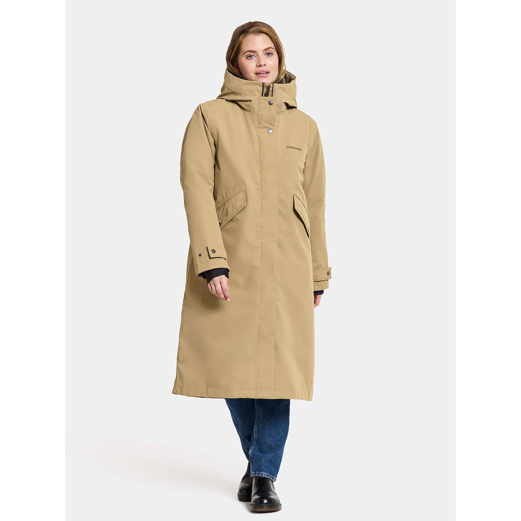 Didriksons Parka Mia Wns Parka L 504828 Bézs Regular Fit - Pepit.hu