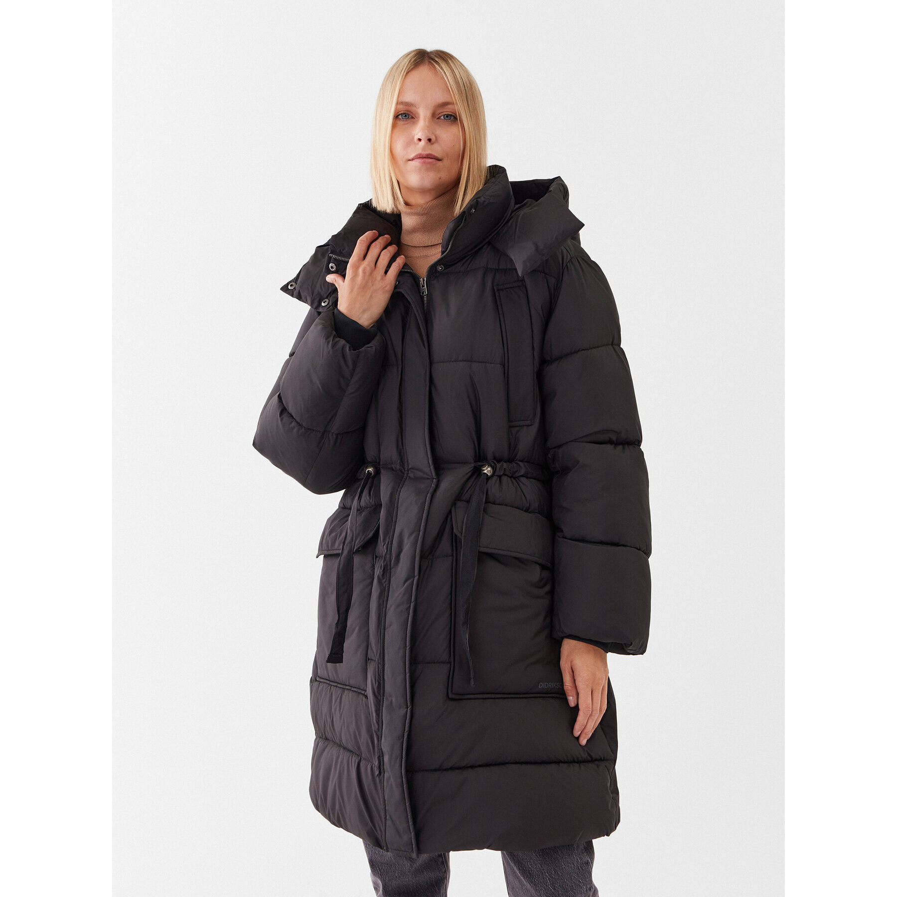 Didriksons Pehelykabát Rind 504276 Fekete Oversize - Pepit.hu