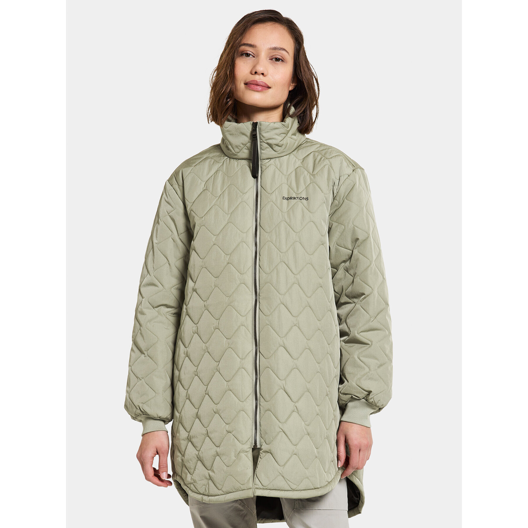 Didriksons Télikabát Gabbi Wns Parka 505048 Zöld Regular Fit - Pepit.hu