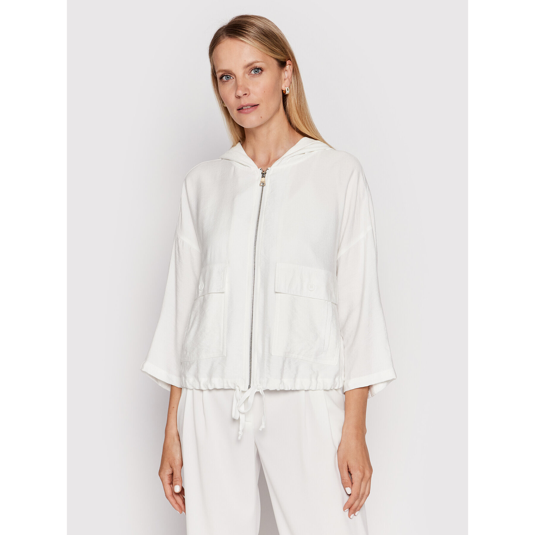 DKNY Átmeneti kabát P2AC7M24 Fehér Relaxed Fit - Pepit.hu