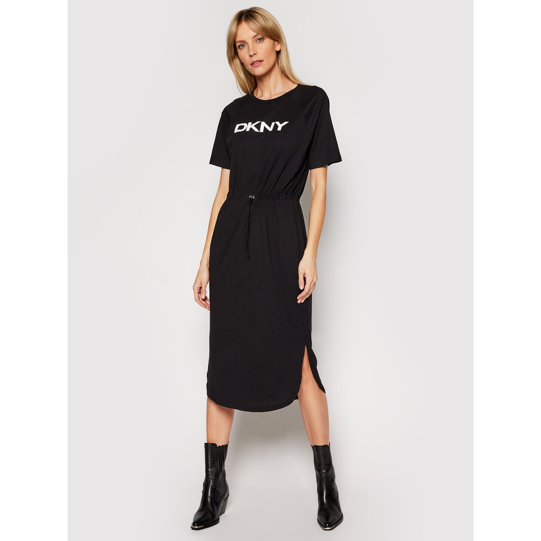 DKNY Hétköznapi ruha P1BD7EGQ Fekete Regular Fit - Pepit.hu