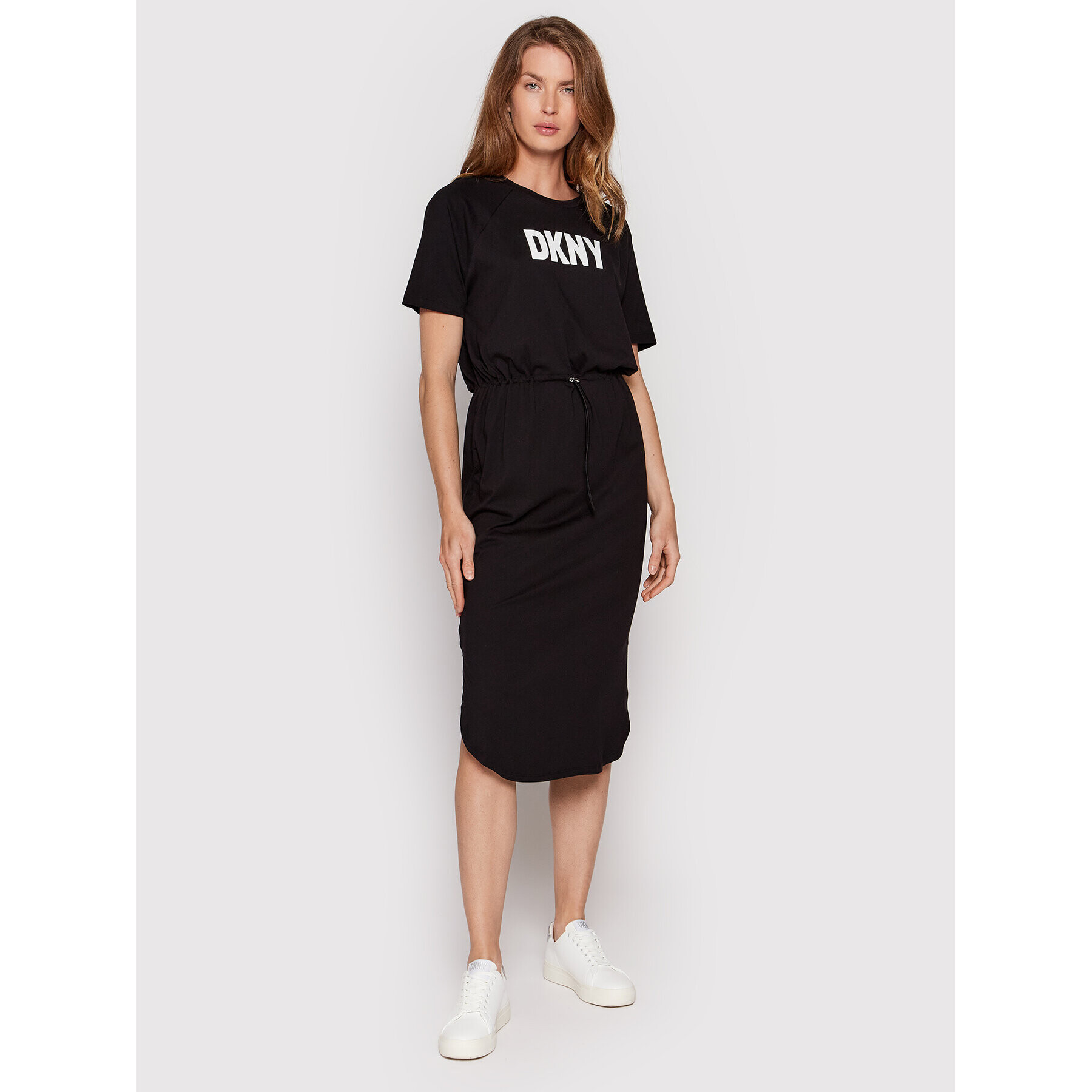 DKNY Hétköznapi ruha P2AD7EGQ Fekete Regular Fit - Pepit.hu