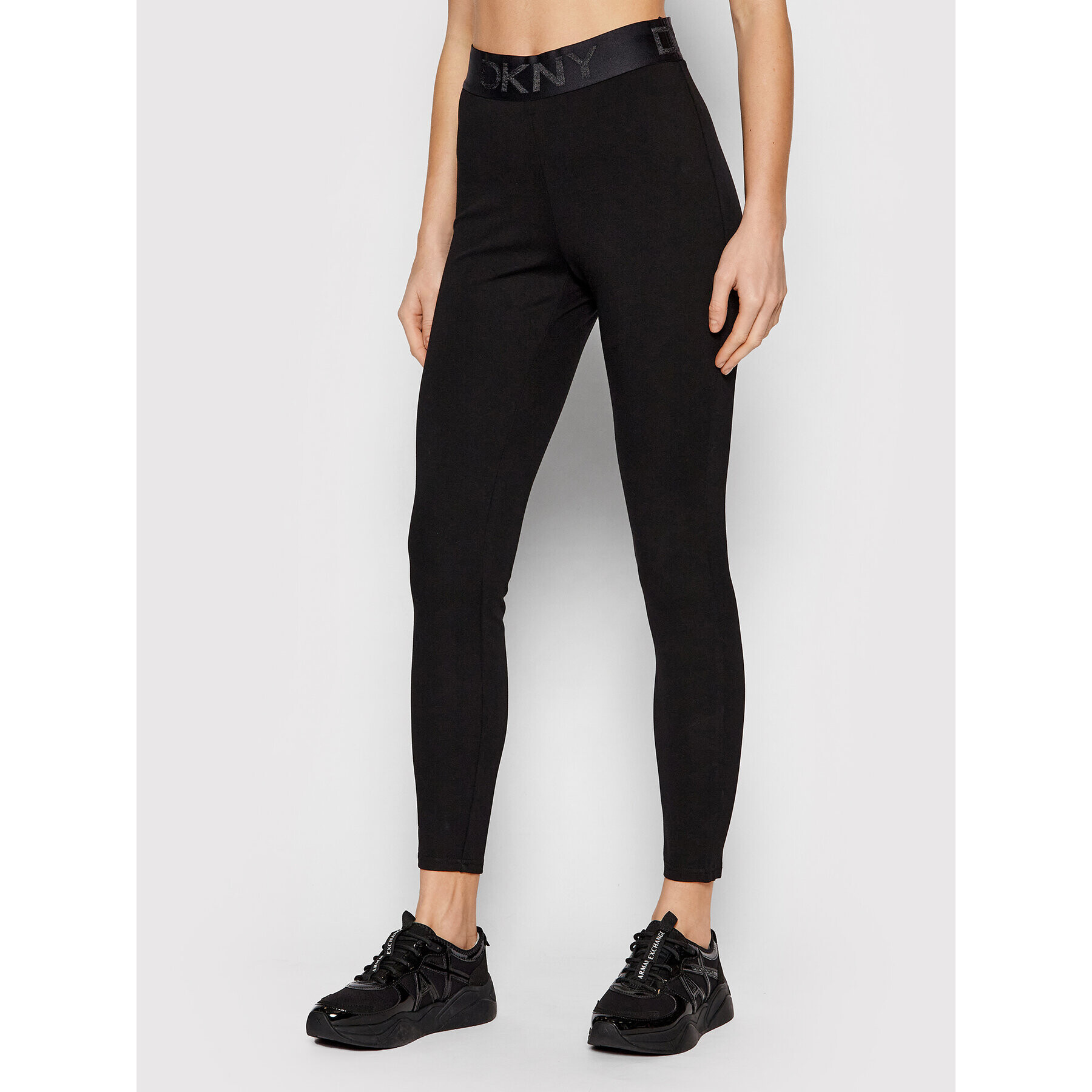 DKNY Leggings P0RVQGIW Fekete Slim Fit - Pepit.hu