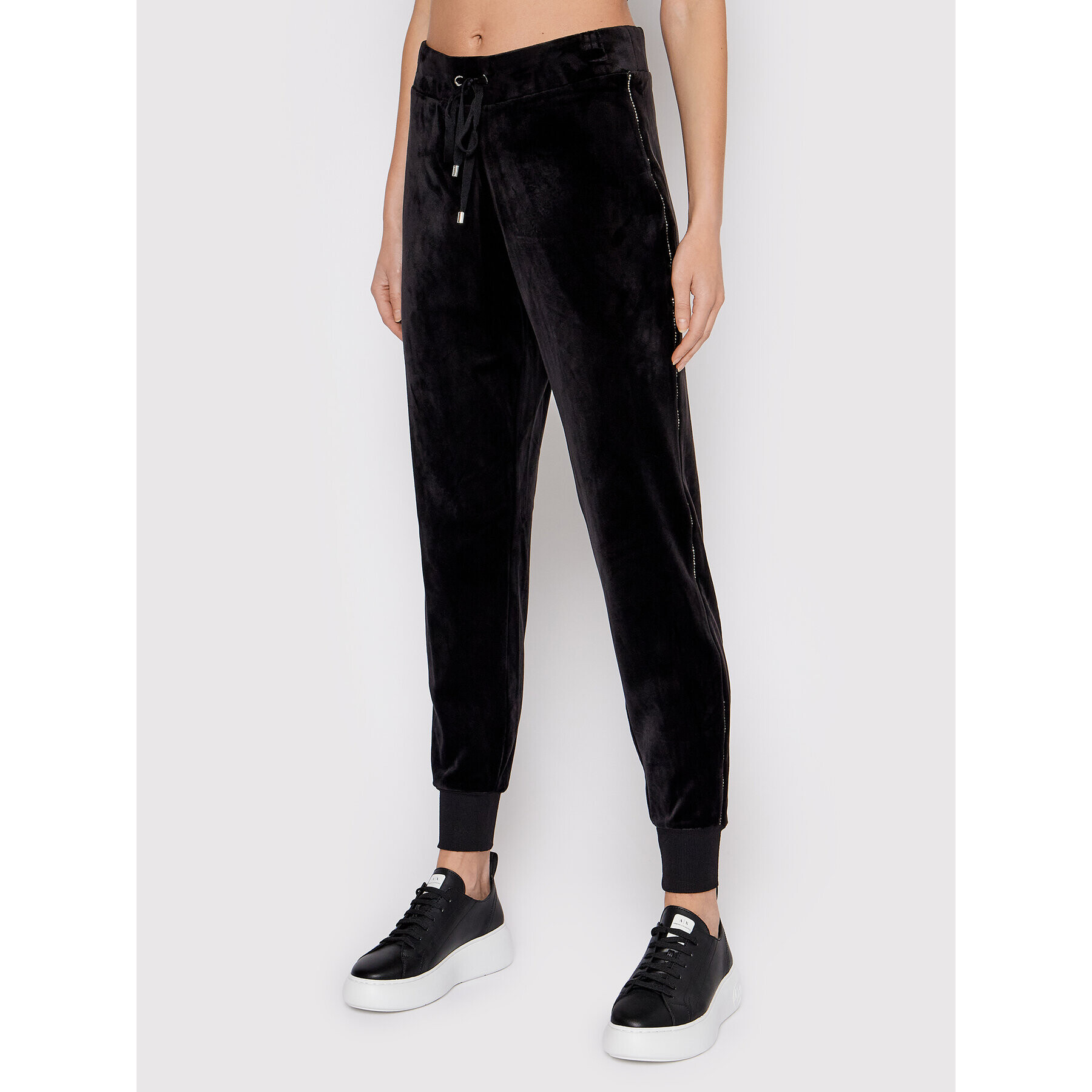 DKNY Melegítő alsó P1MFU156 Fekete Regular Fit - Pepit.hu