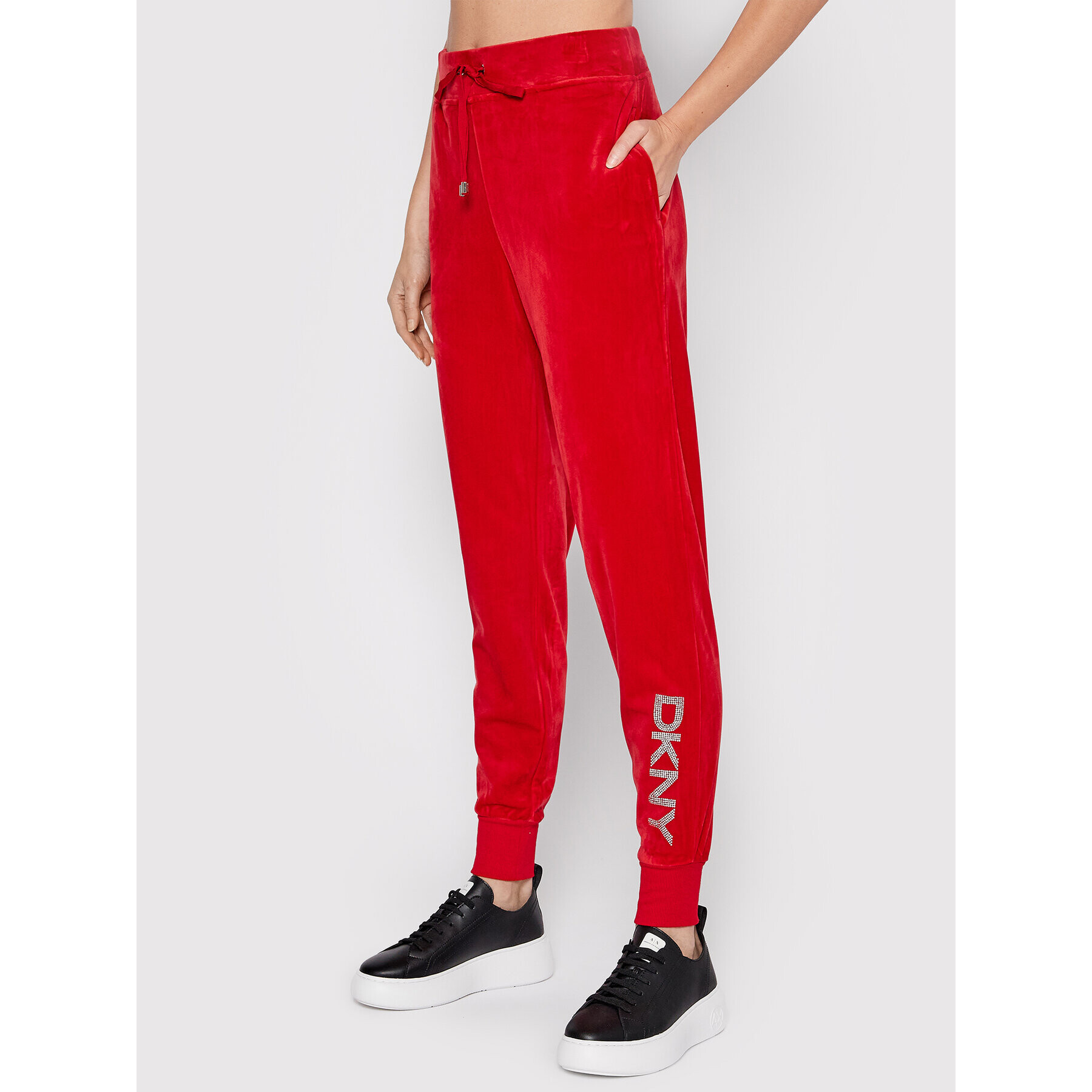 DKNY Melegítő alsó P1MRQJ56 Piros Regular Fit - Pepit.hu