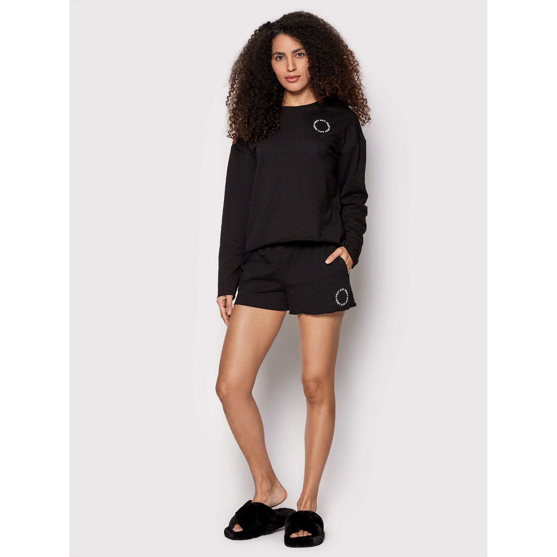 DKNY Melegítő ruha szett YI2922524 Fekete Regular Fit - Pepit.hu