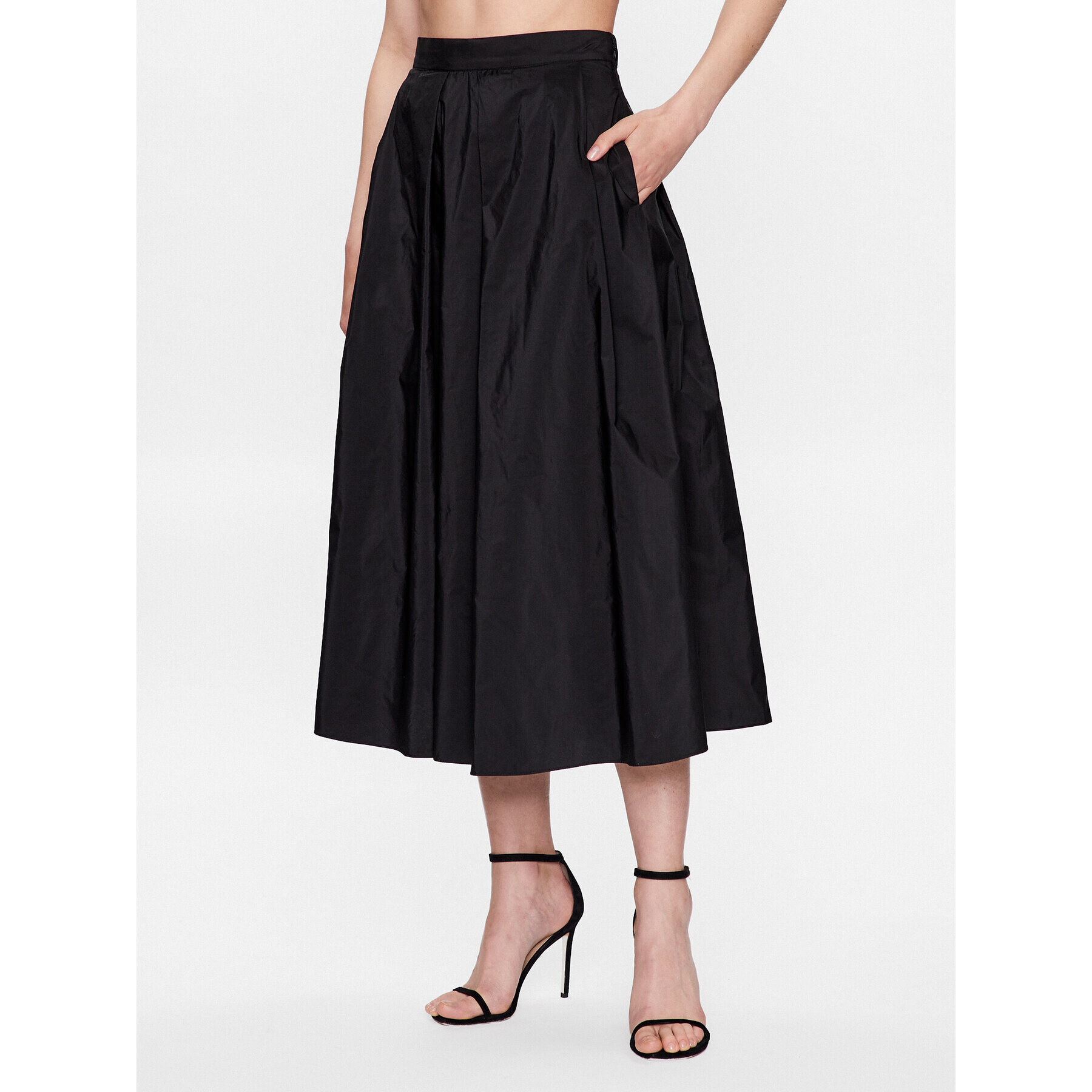 DKNY Midi szoknya P3ANTQBY Fekete Regular Fit - Pepit.hu