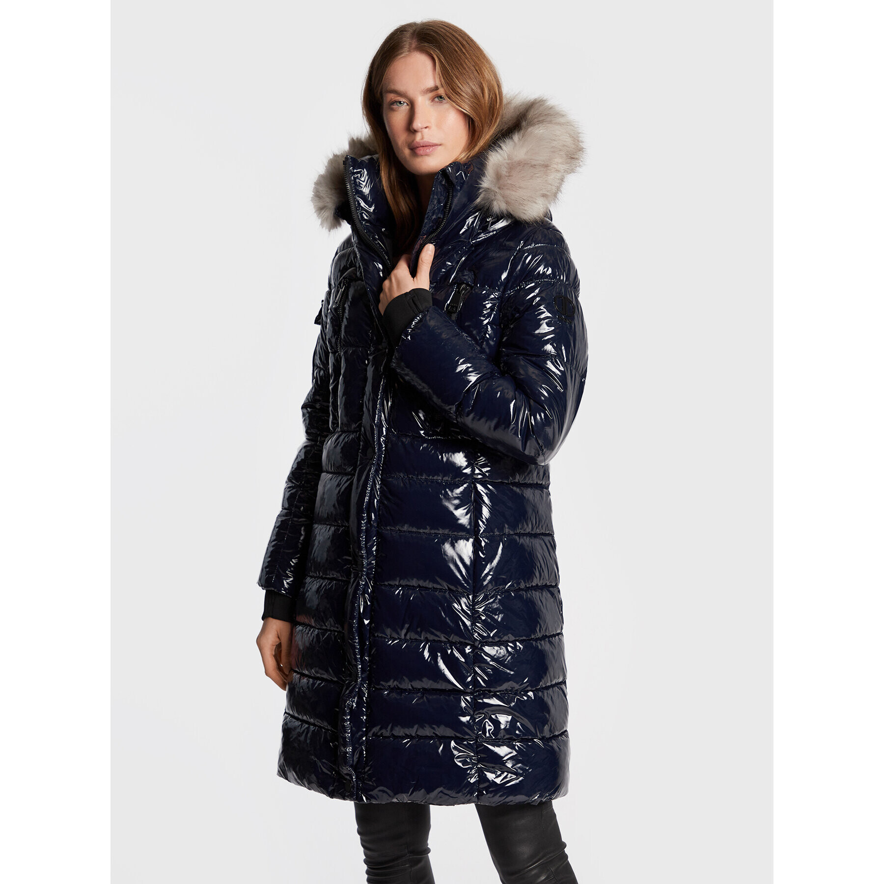 DKNY Pehelykabát DL1MPF94 Sötétkék Regular Fit - Pepit.hu