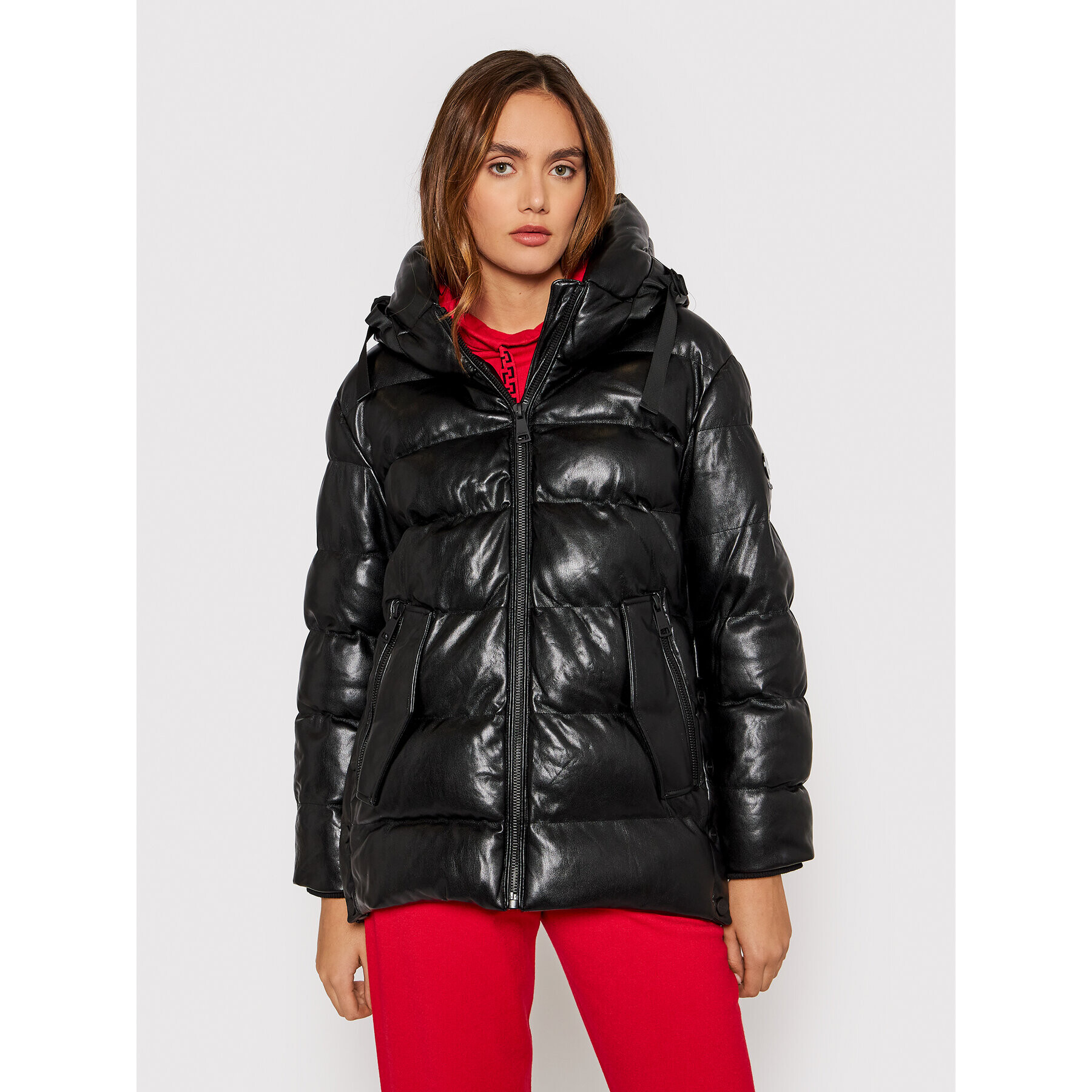 DKNY Pehelykabát DL1MUF63 Fekete Regular Fit - Pepit.hu