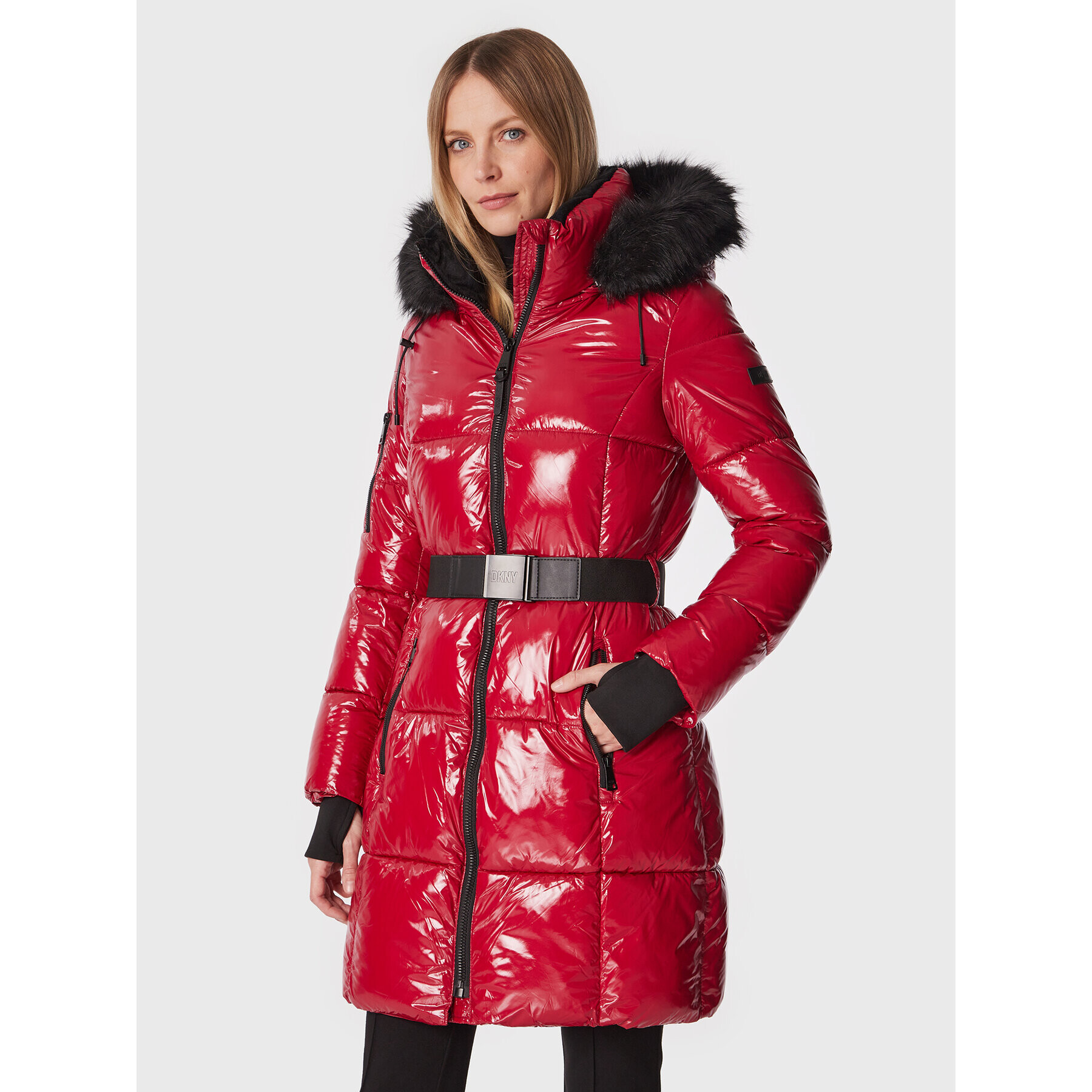 DKNY Pehelykabát DL2MPF21 Piros Regular Fit - Pepit.hu