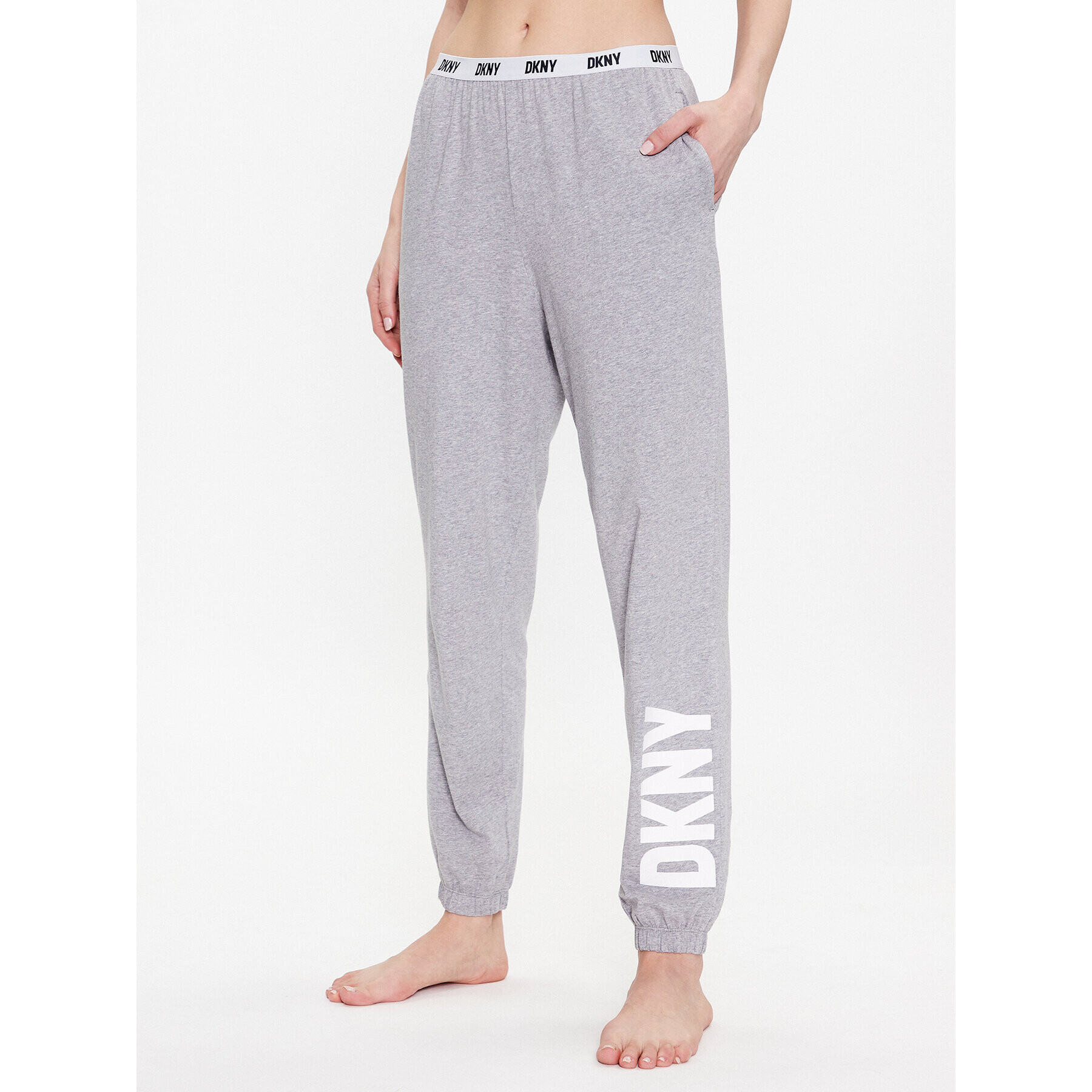 DKNY Pizsama nadrág YI2822635 Szürke Regular Fit - Pepit.hu