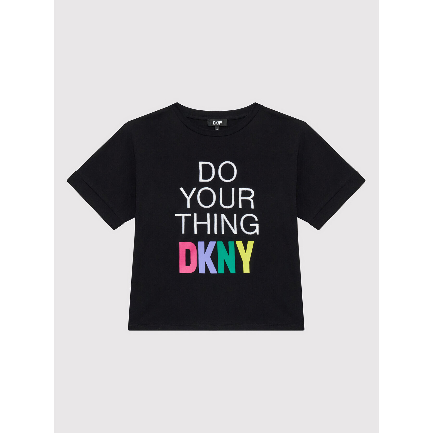 DKNY Póló D35S31 S Fekete Relaxed Fit - Pepit.hu