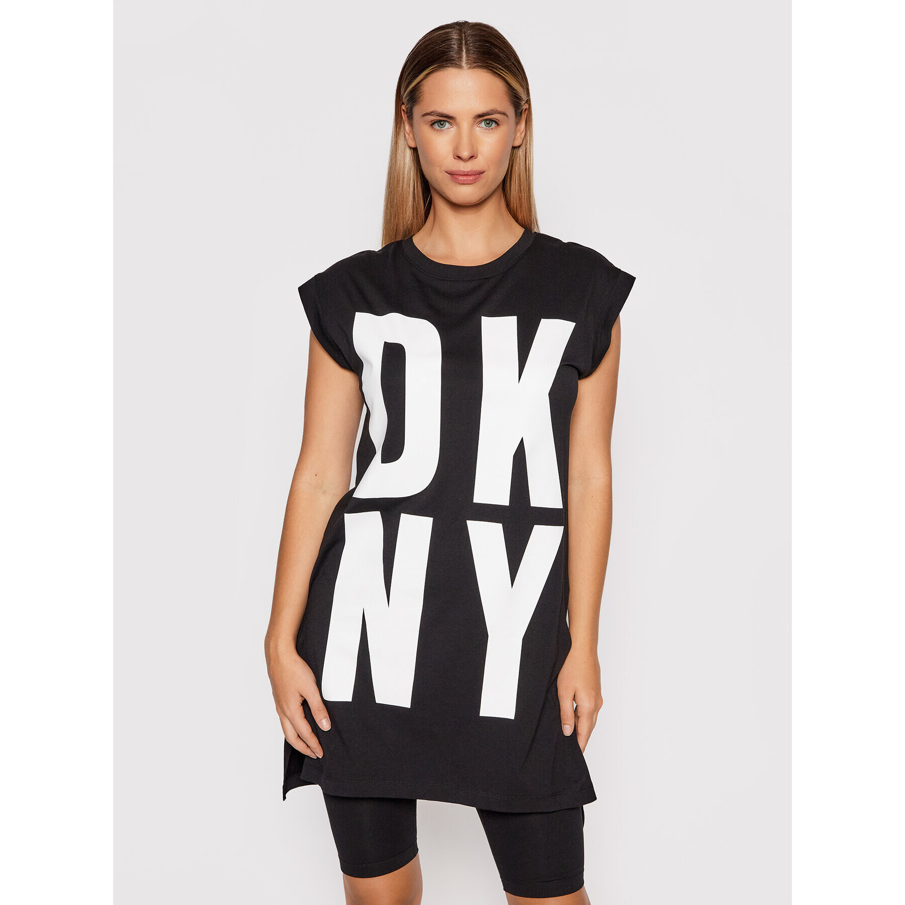 DKNY Póló P1RHRB2M Fekete Regular Fit - Pepit.hu