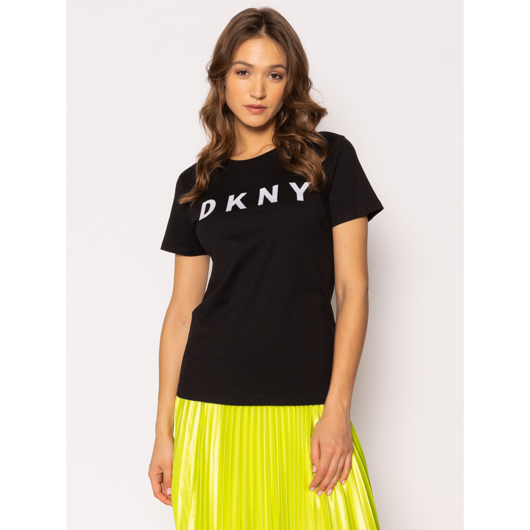 DKNY Póló W3276CNA Fekete Regular Fit - Pepit.hu