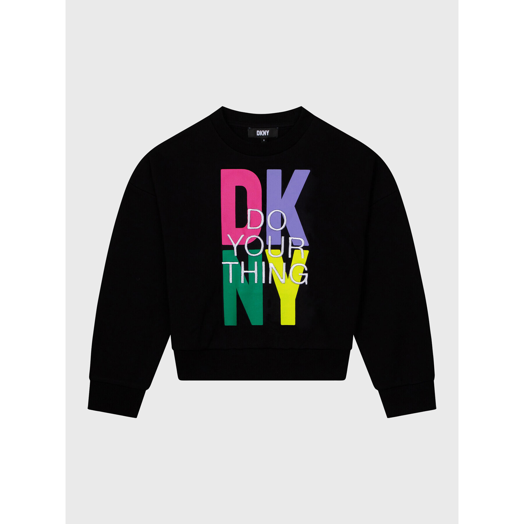 DKNY Pulóver D35S66 M Fekete Regular Fit - Pepit.hu