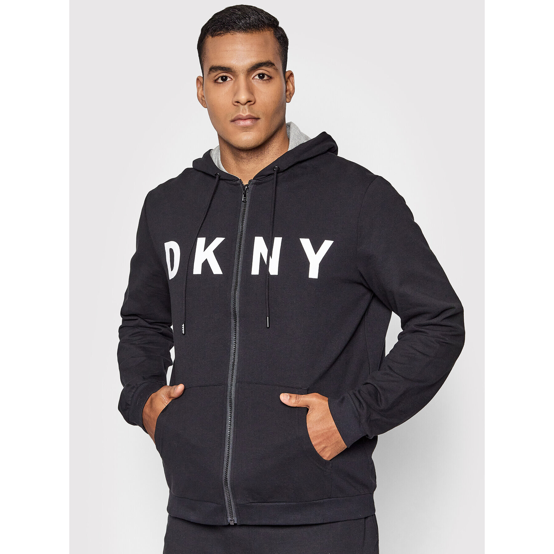 DKNY Pulóver N5_6736_DKY Fekete Regular Fit - Pepit.hu