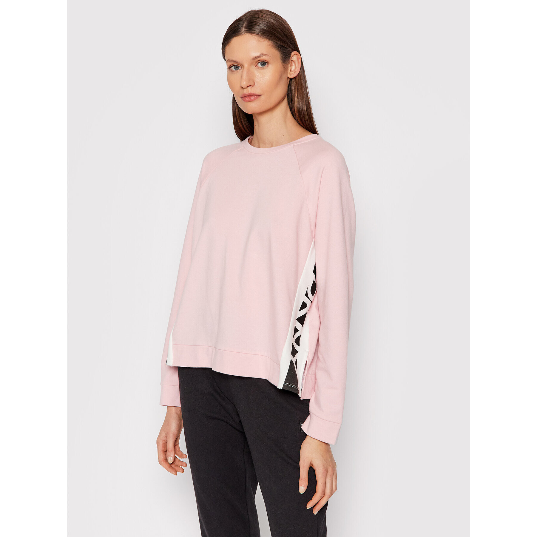 DKNY Pulóver YI2422484 Rózsaszín Relaxed Fit - Pepit.hu