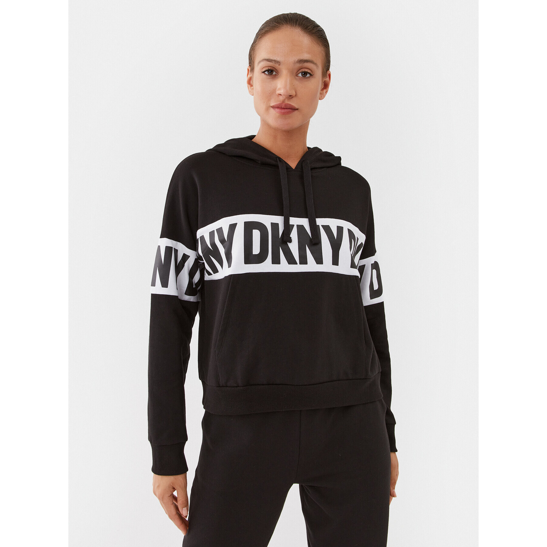 DKNY Pulóver YI2422670 Fekete Regular Fit - Pepit.hu