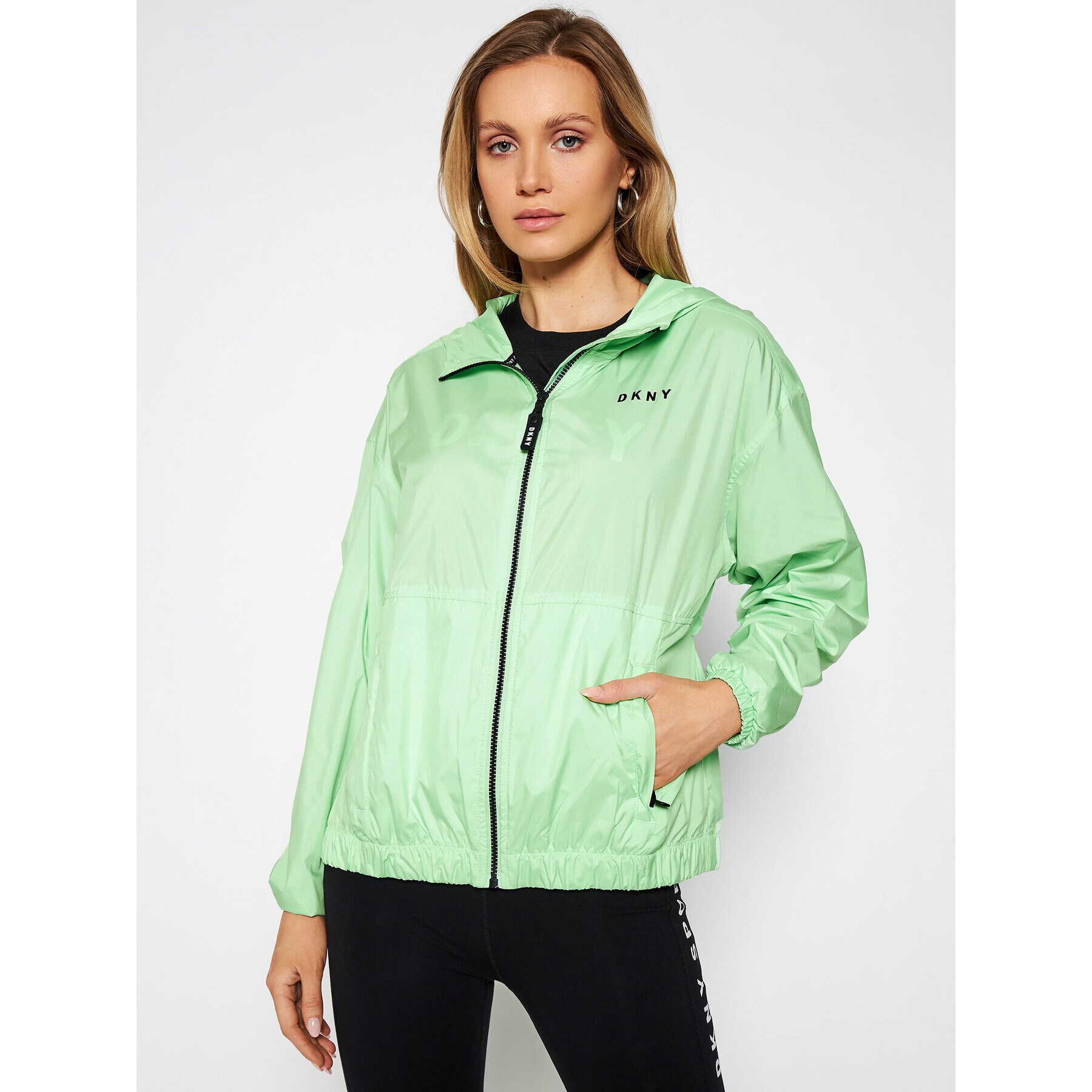 DKNY Sport Átmeneti kabát DP0J8973 Zöld Regular Fit - Pepit.hu