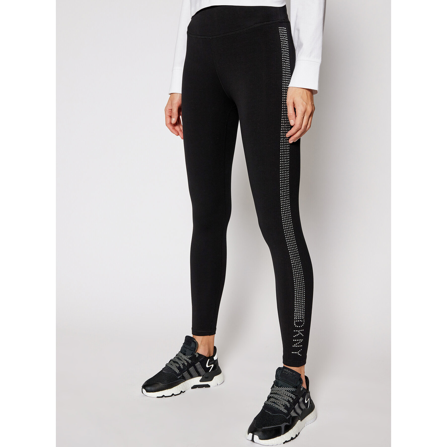 DKNY Sport Leggings DKNY DP0P2300 Fekete Slim Fit - Pepit.hu